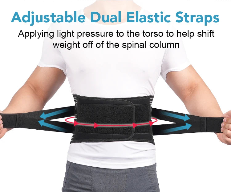 Back Brace for Lower Back Pain – 6-Stay Lumbar Support Belt