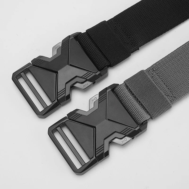 Men's Canvas Belt with Automatic Buckle — Casual, Everyday Style in 3 Colors