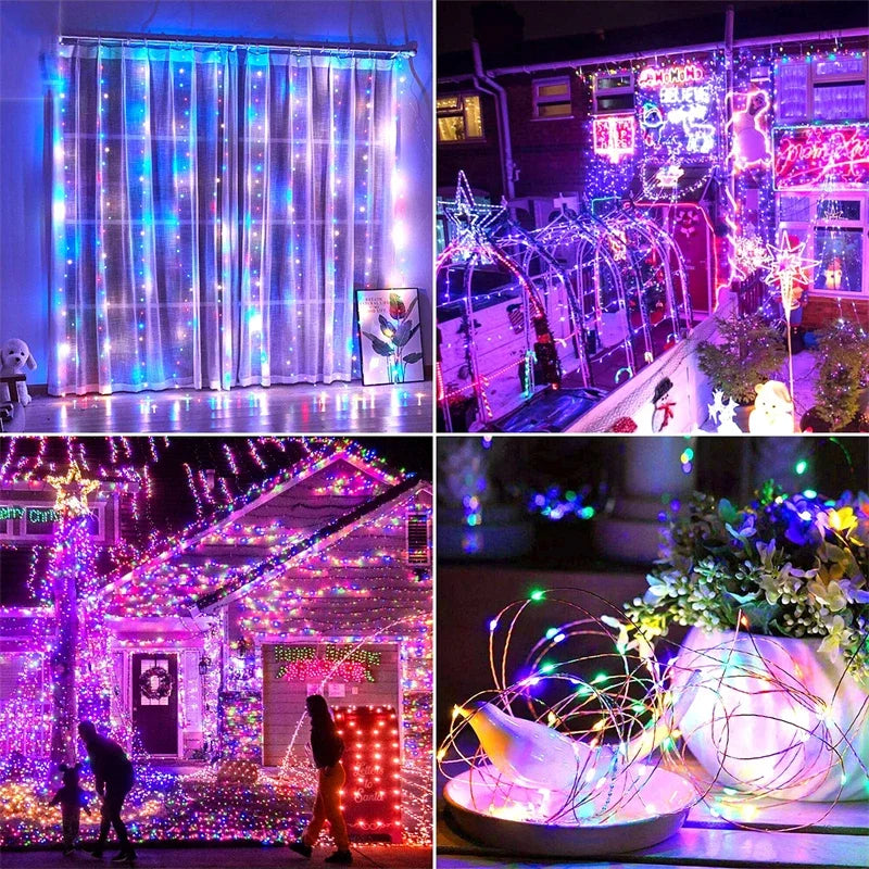 LED Solar String Fairy Lights Outdoor