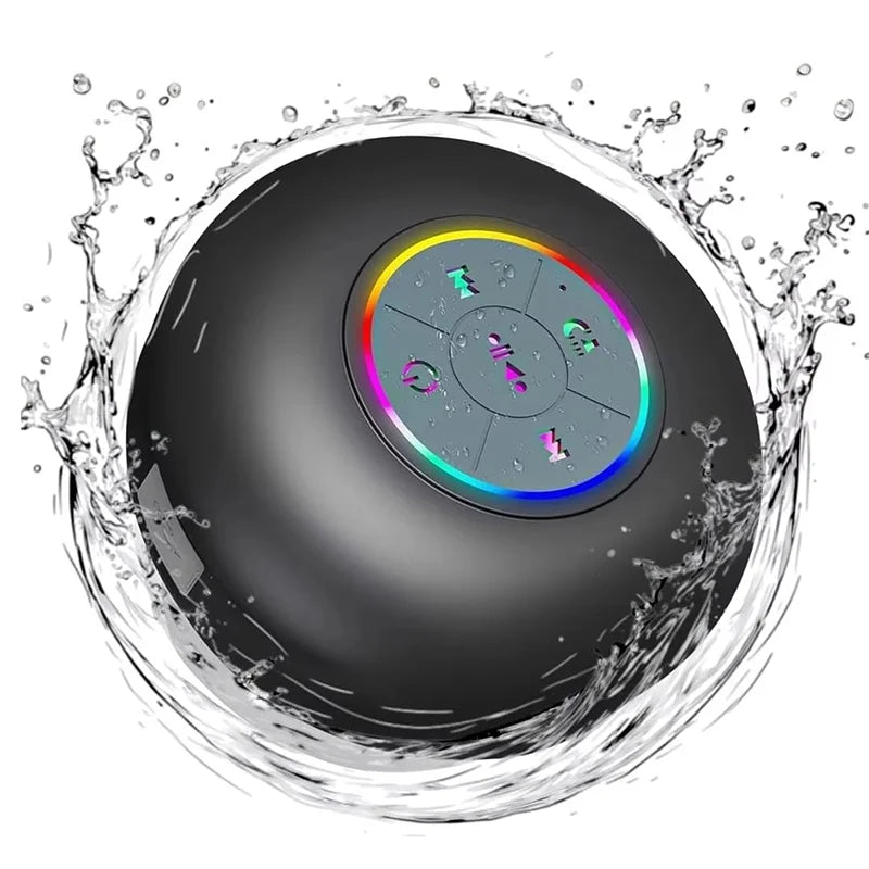 Waterproof Bluetooth Shower Speaker with Suction Cup & Hands-Free Calling