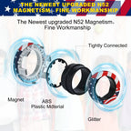 9Pcs Fingers Magnetic Ring Fidget Spinner