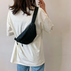 Nylon Fanny Pack — Crossbody, Chest & Waist Bag for Travel, Running & Festivals