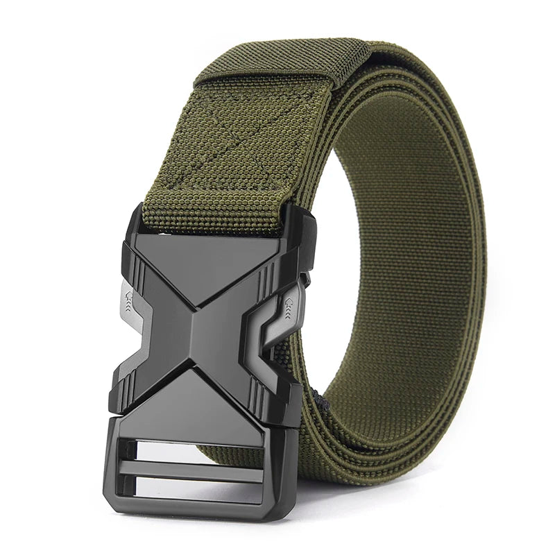 Men's Canvas Belt with Automatic Buckle — Casual, Everyday Style in 3 Colors