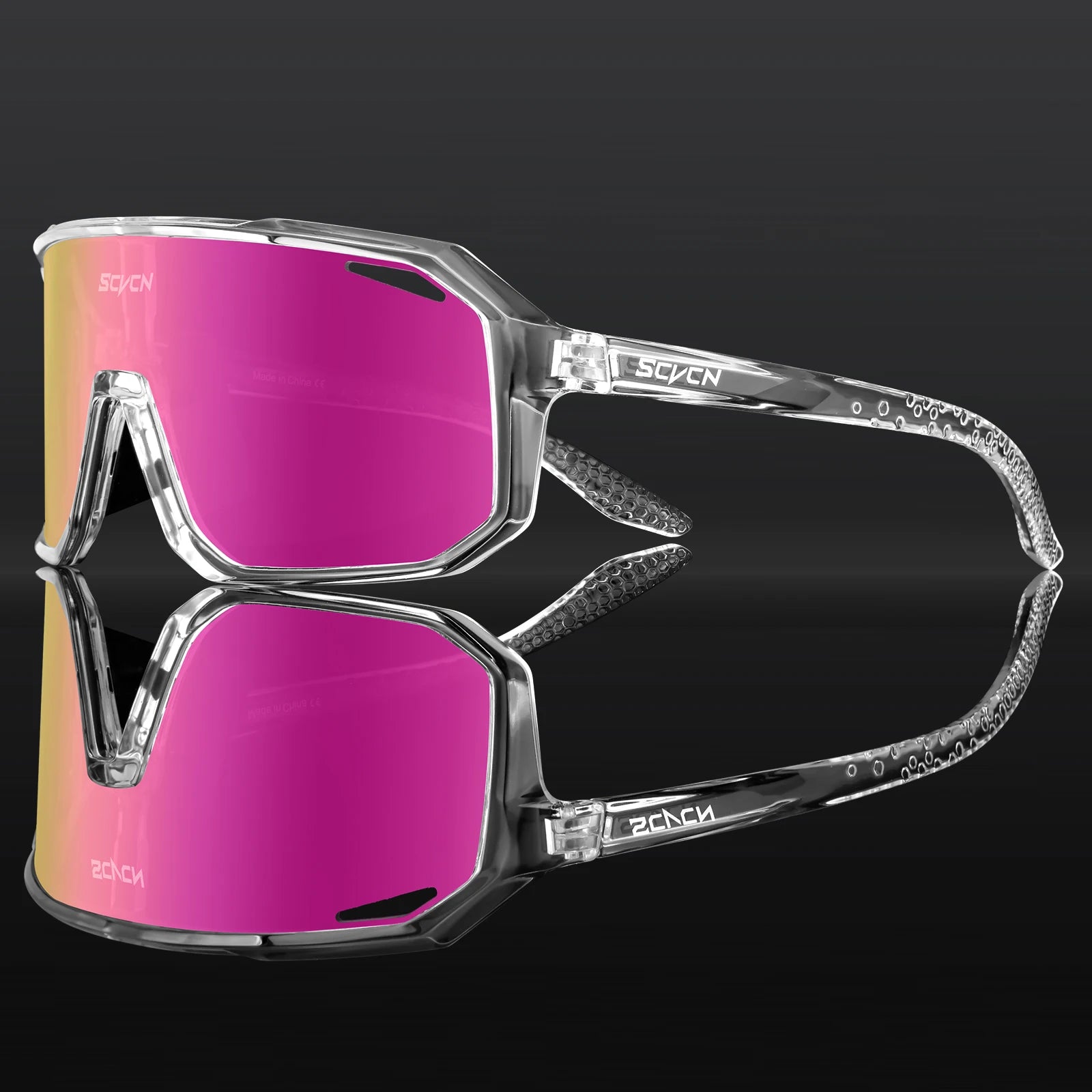 Photochromic Cycling Sunglasses — UV400 Protection, TR-90 Frame, Unisex Sports Eyewear