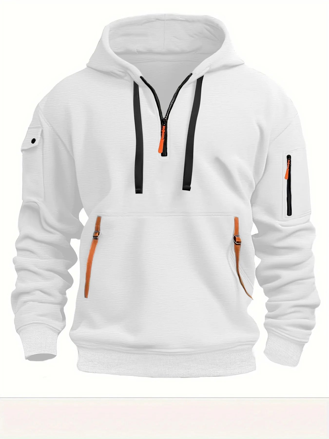 Men's Everyday Fleece Hoodie — Zip Pocket, Pull Rope & Plus Sizes Available