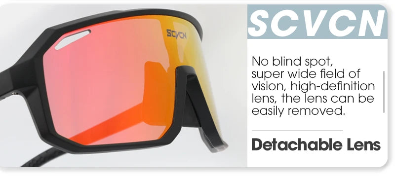 Photochromic Cycling Sunglasses — UV400 Protection, TR-90 Frame, Unisex Sports Eyewear
