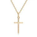 Cross Necklace Silver and Gold