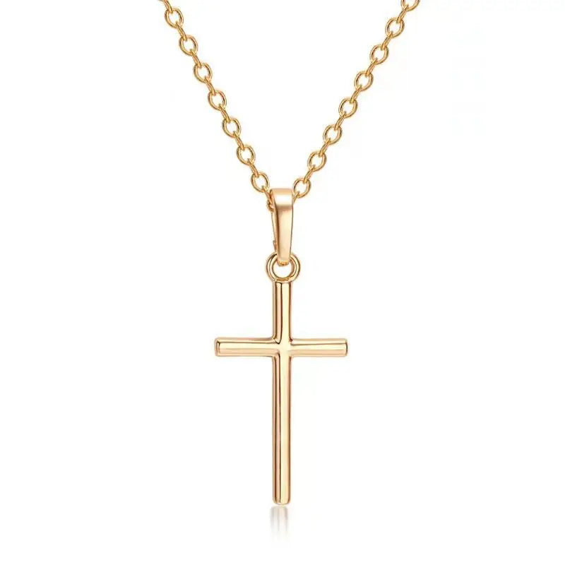 Cross Necklace Silver and Gold