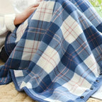 Wearable Flannel Shawl Blanket — Cozy Wrap for Home, Office & Travel