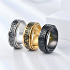 Viking Celtic Knot Rune Rings – Spinning Anti-Stress Stainless Steel