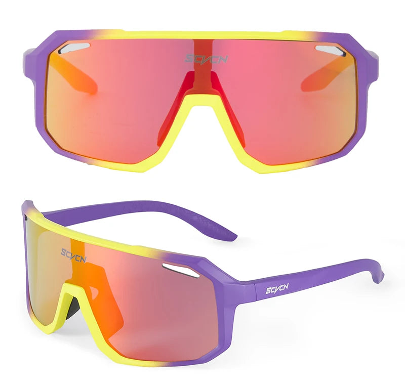 Photochromic Cycling Sunglasses — UV400 Protection, TR-90 Frame, Unisex Sports Eyewear