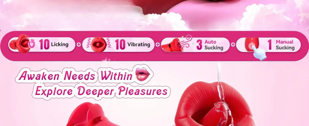 Adult Sex Toys Vibrator Masturbator4 in 1Kiss Vibrator Sex Toys Silicone material sucking toy NR-00002