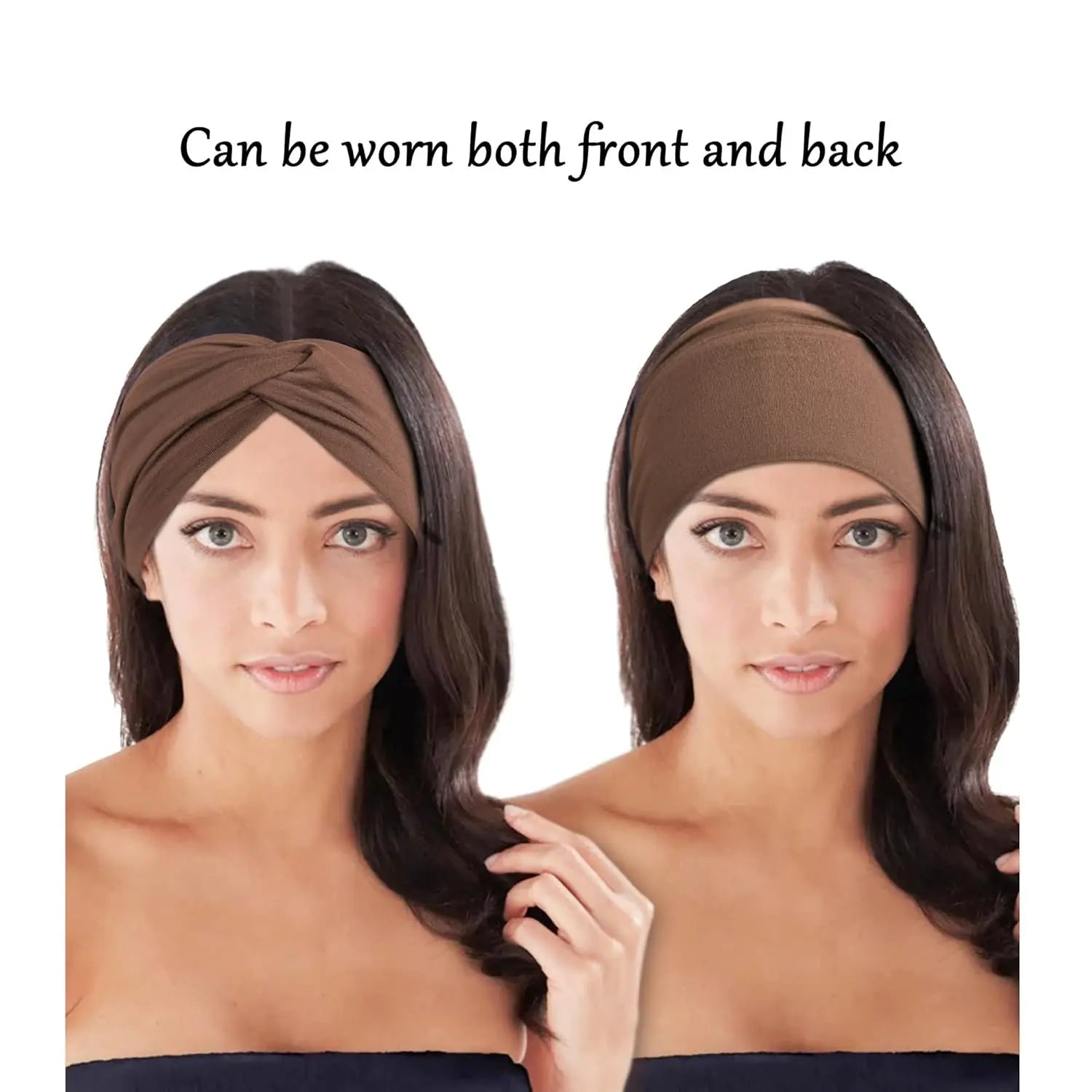 Women's Wide Twist Turban Headband — Non-Slip Sport Sweatband | African-Inspired Hair Wrap | 8 Colors