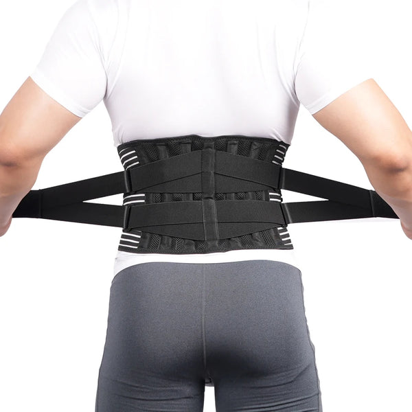 Back Brace for Lower Back Pain – 6-Stay Lumbar Support Belt