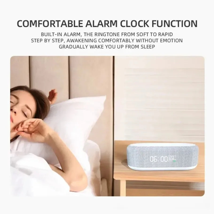 5-in-1 Wireless Charging Alarm Clock