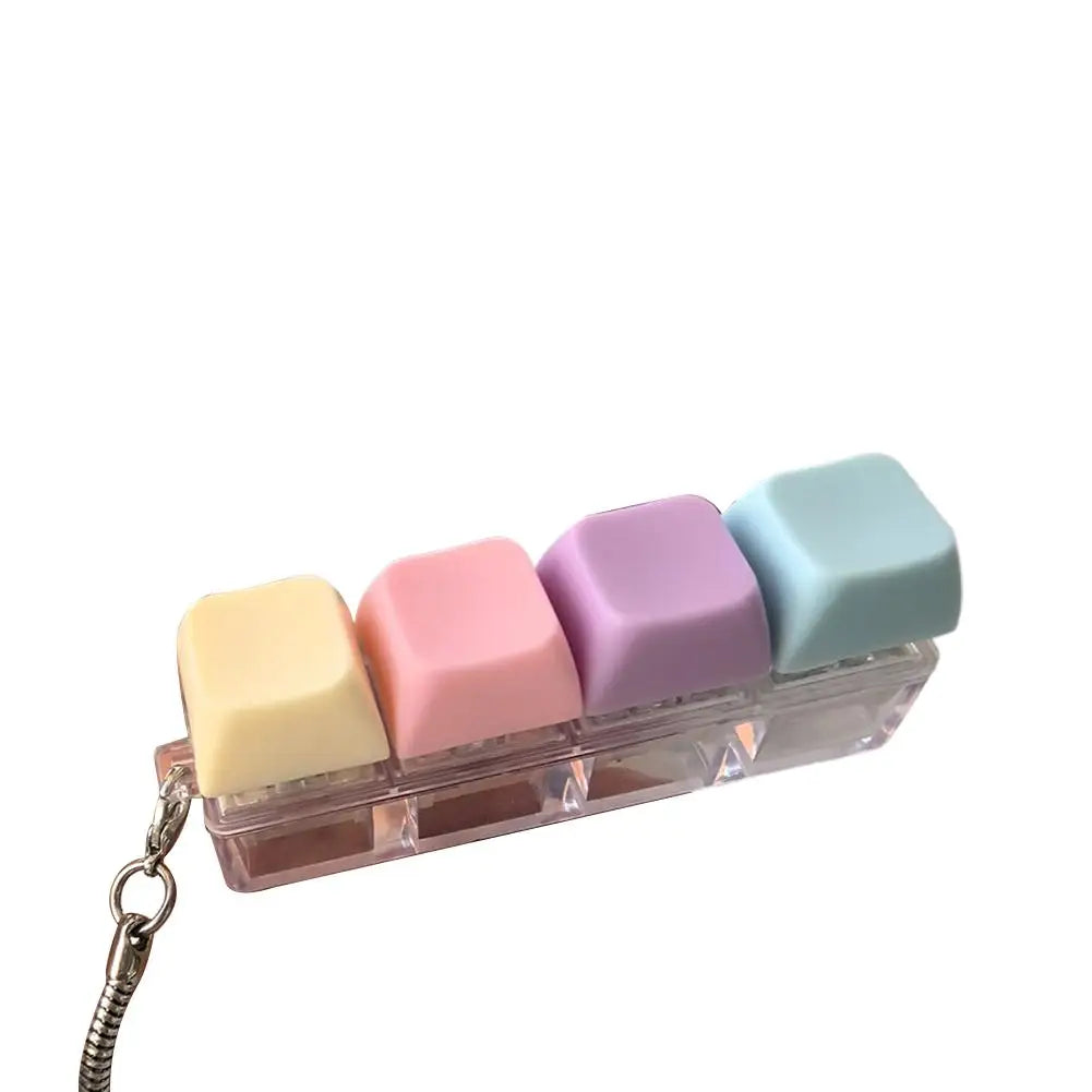 Mini Mechanical Keyboard Fidget Toy | Stress Relief Keychain | 1, 4, 5 & 9 Key Styles