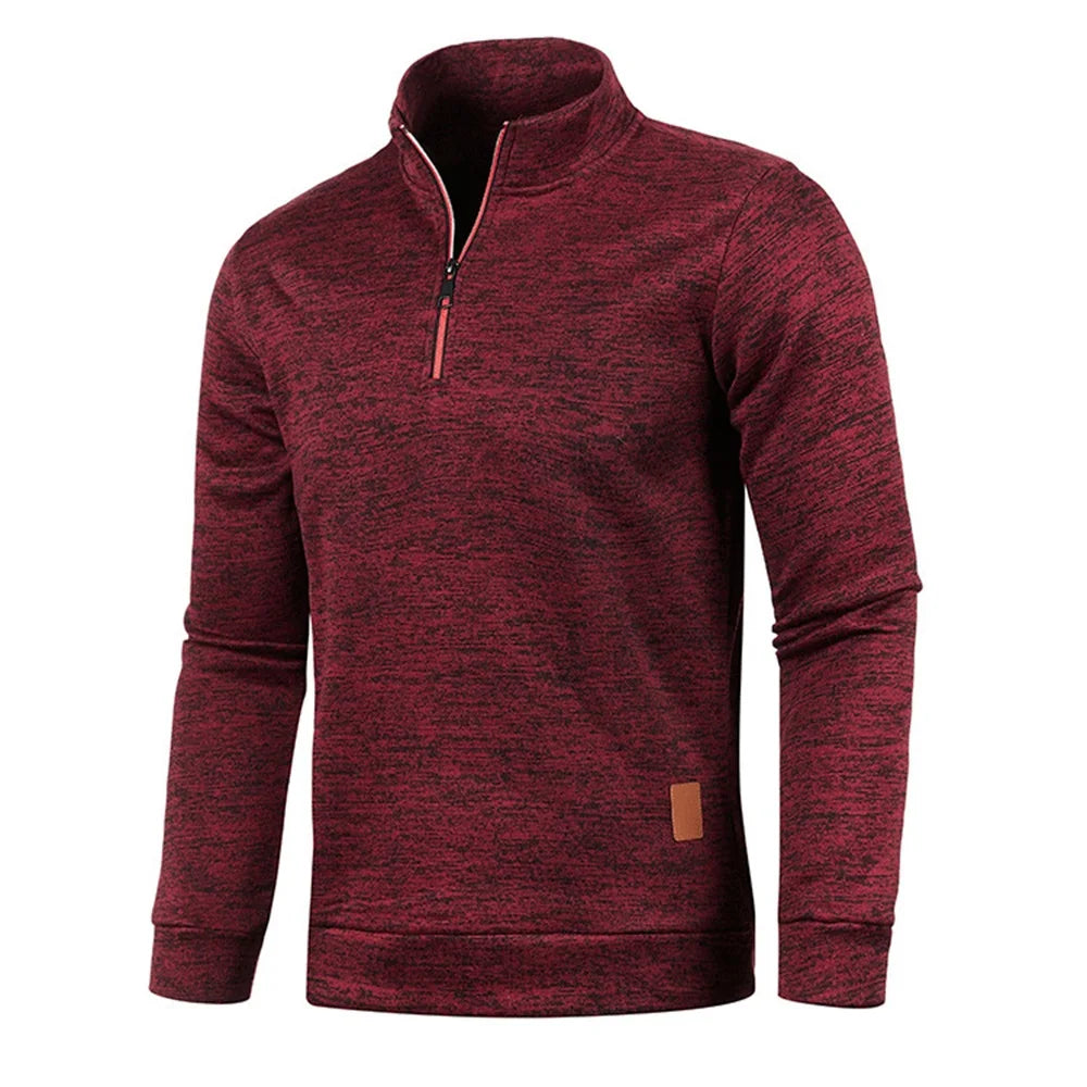 Men's Half-Zip Turtleneck Sweatshirt