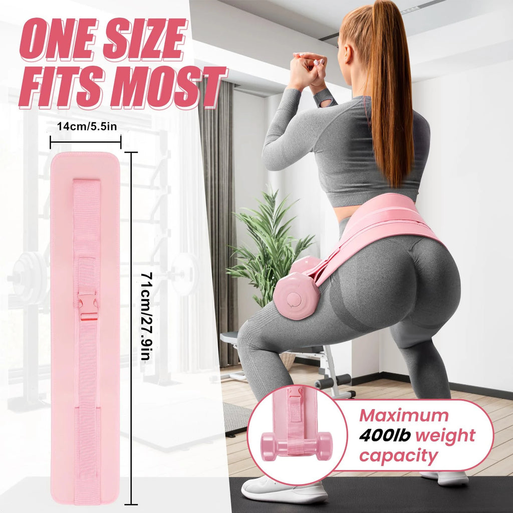 Hip Thrust Belt — Thick & Wide Comfort Belt for Dumbbells, Kettlebells & Plates