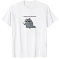 "I Require Snacks" Raccoon Graphic T-Shirt — Funny Y2K Animal Tee | Novelty Gift