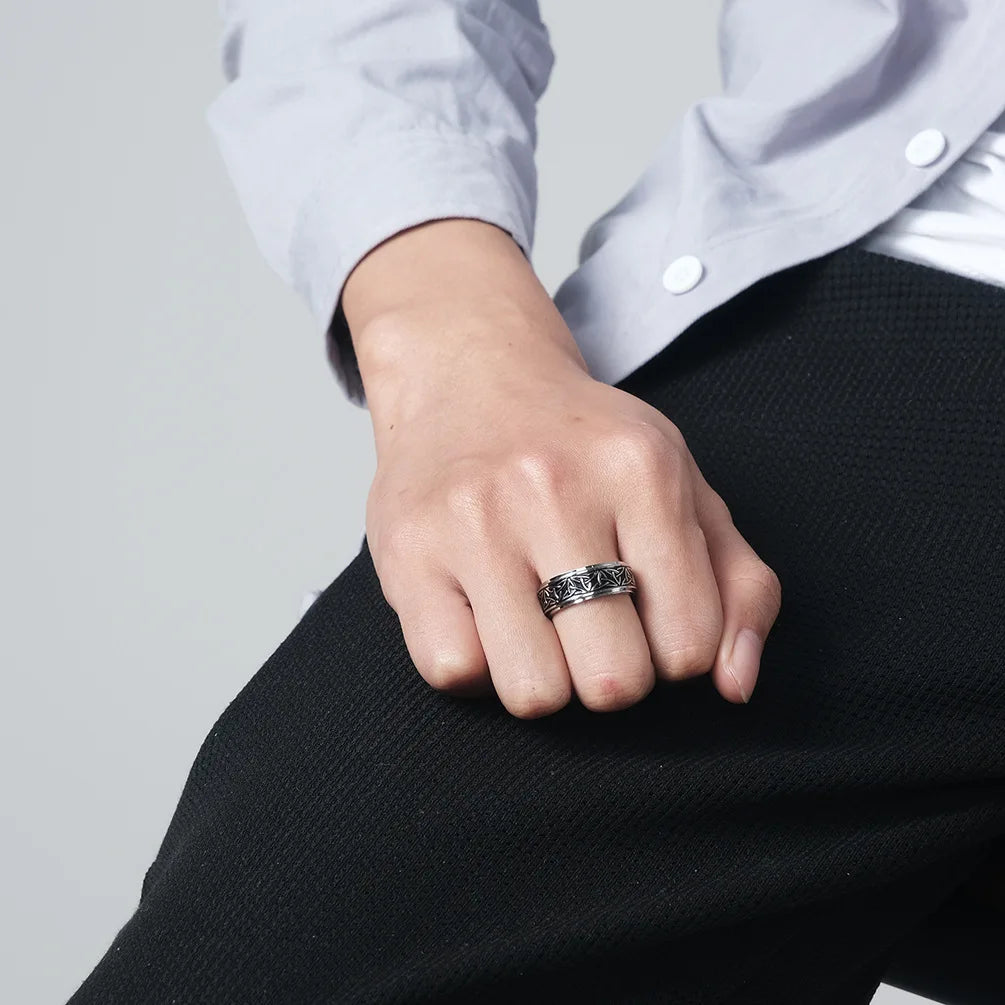Viking Celtic Knot Rune Rings – Spinning Anti-Stress Stainless Steel