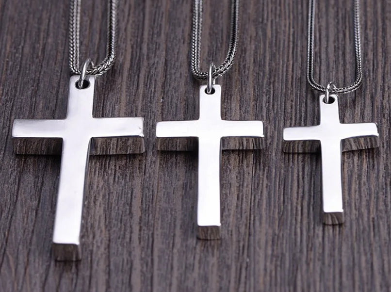 100% Solid S925 Sterling Silver Cross Pendant