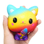 Squishy Slow-Rising Fidget Toy – Scented Ice Cream & Popcorn Stress Reliever