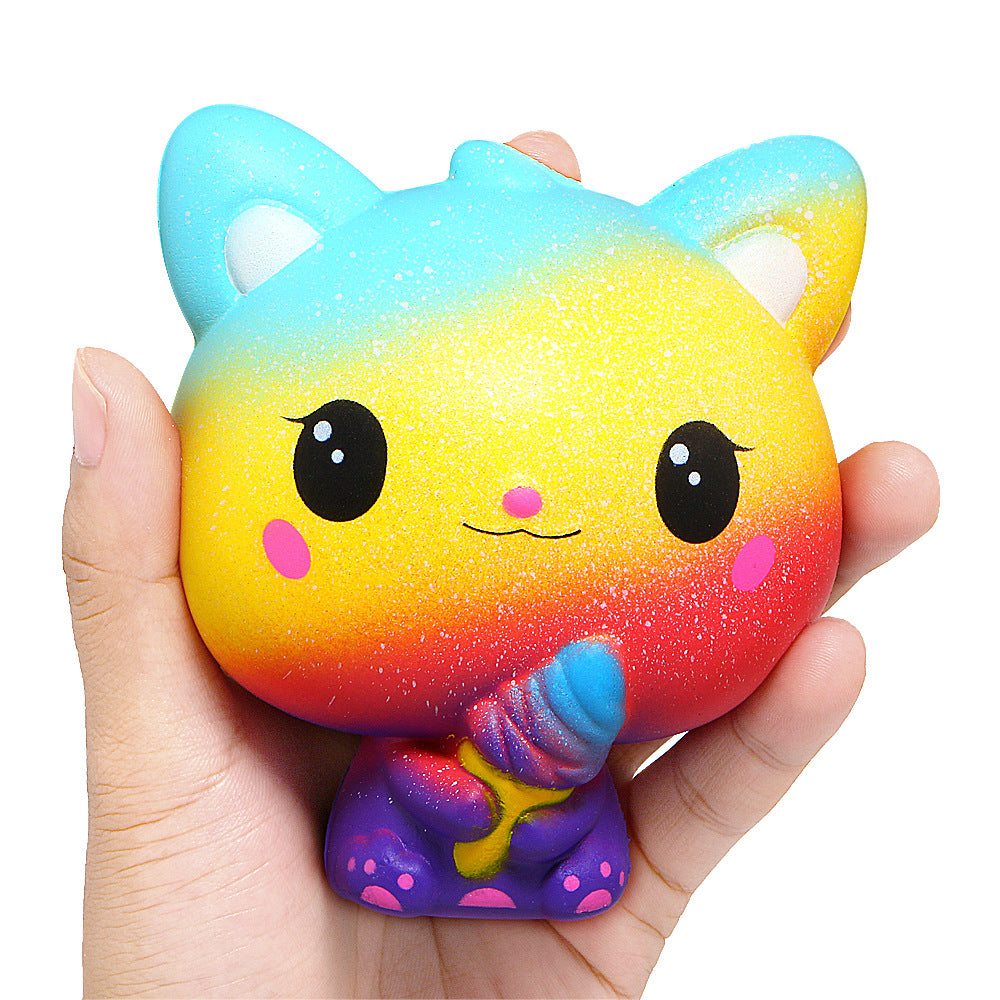 Squishy Slow-Rising Fidget Toy – Scented Ice Cream & Popcorn Stress Reliever