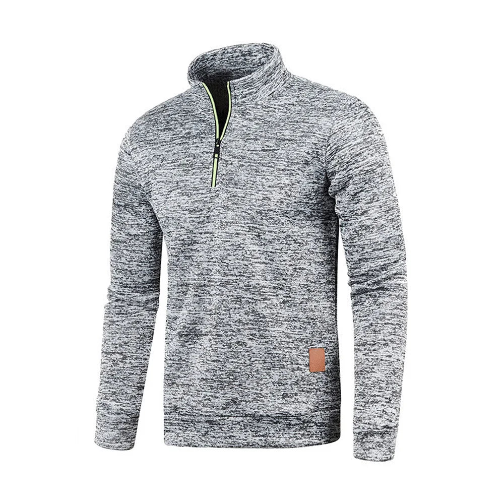Men's Half-Zip Turtleneck Sweatshirt