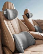 Ergonomic Memory Foam Car Seat & Lumbar Cushion Set