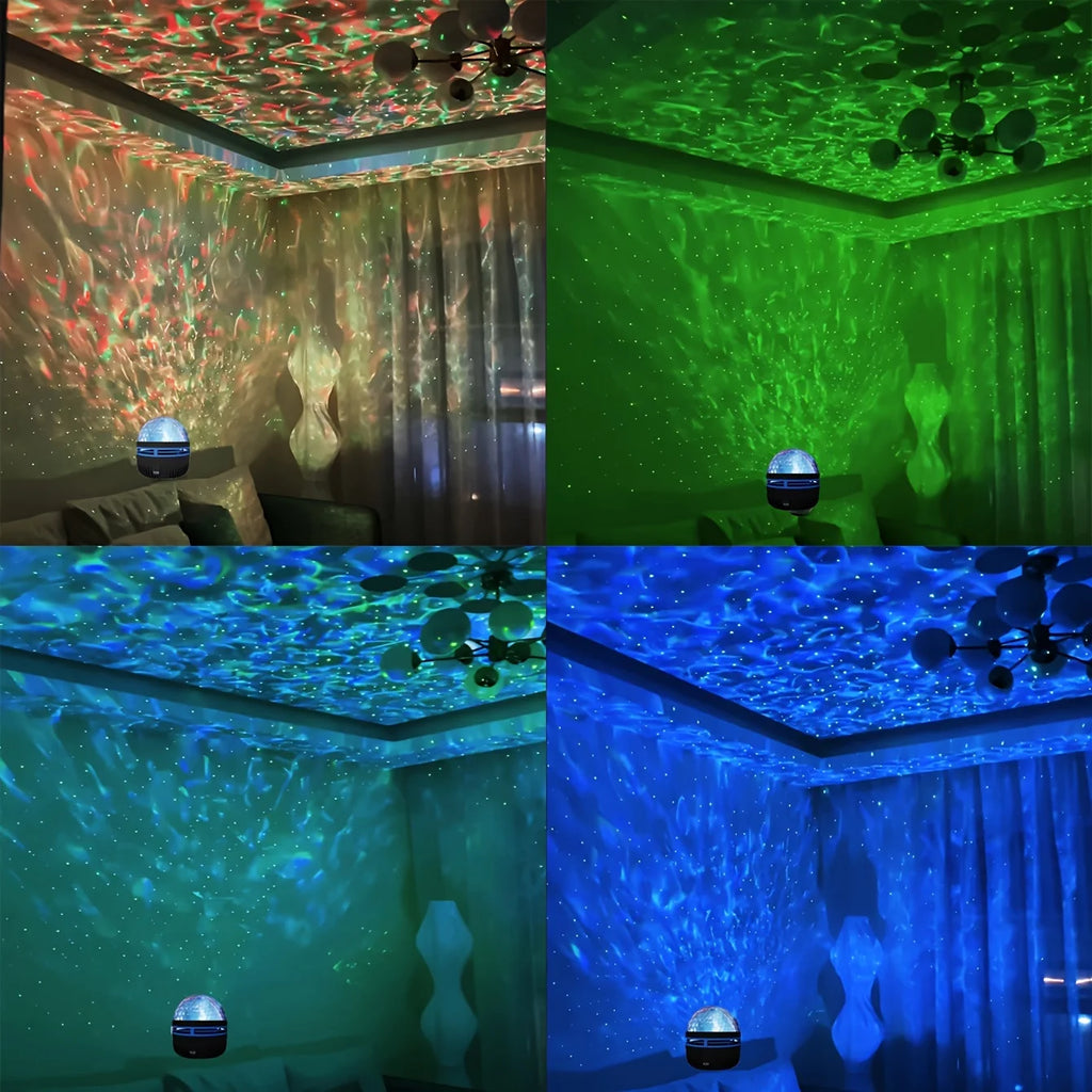 Star Projector – Galaxy, Northern Lights & Ocean Wave Night Light