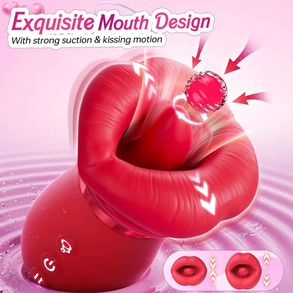 Adult Sex Toys Vibrator Masturbator4 in 1Kiss Vibrator Sex Toys Silicone material sucking toy NR-00002