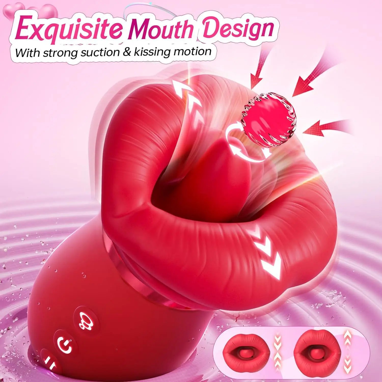 Adult Sex Toys Vibrator Masturbator4 in 1Kiss Vibrator Sex Toys Silicone material sucking toy NR-00002
