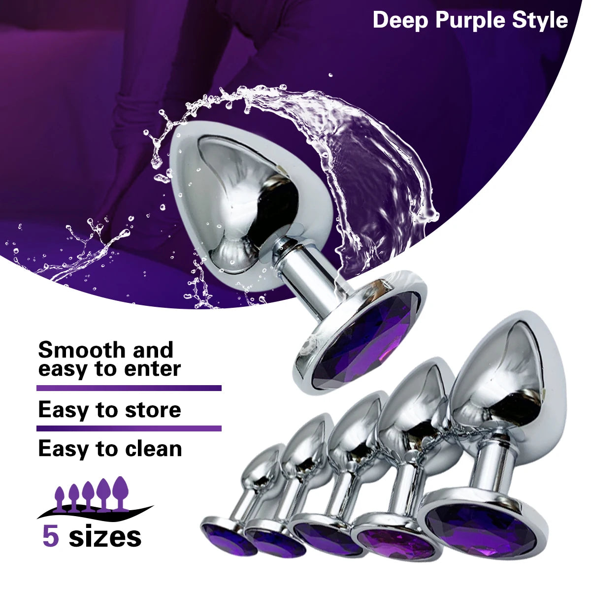 Metal Butt Plug Set – 5 Sizes