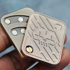 Metal Play Cards and Skull Push Slider EDC Fidget Toy