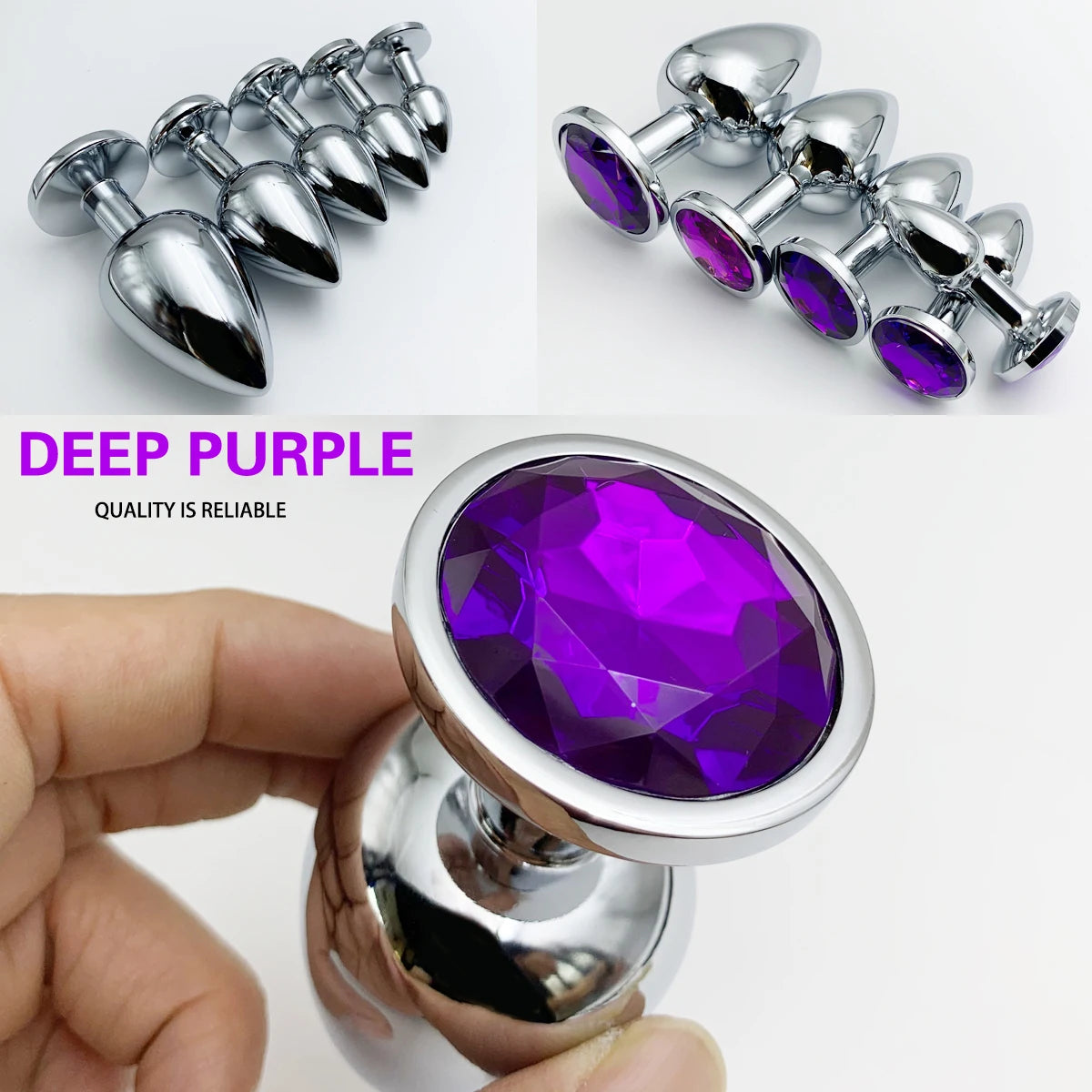Metal Butt Plug Set – 5 Sizes