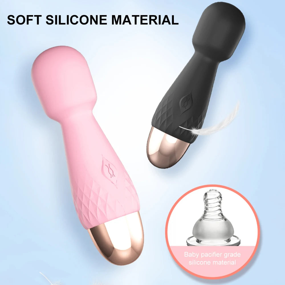 Mini AV Wand Vibrator for Women – G-Spot & Clitoral Stimulator