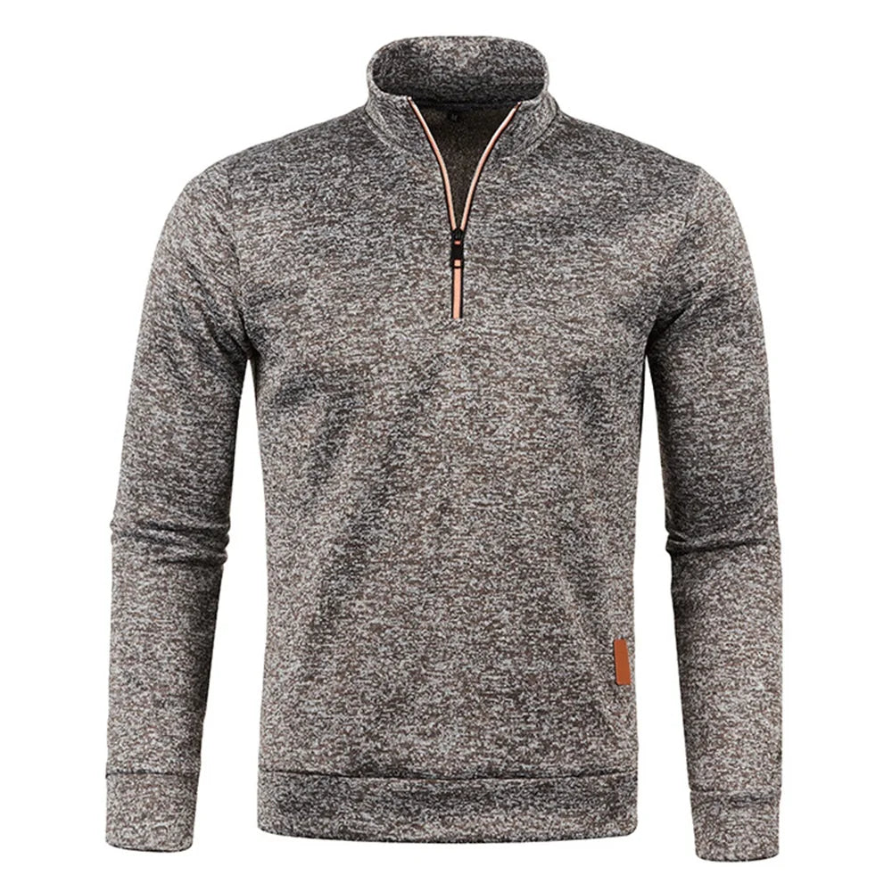 Men's Half-Zip Turtleneck Sweatshirt