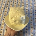 Jumbo Cheese Cube Stress Ball | Squishy Fidget Toy for Stress Relief & ASMR