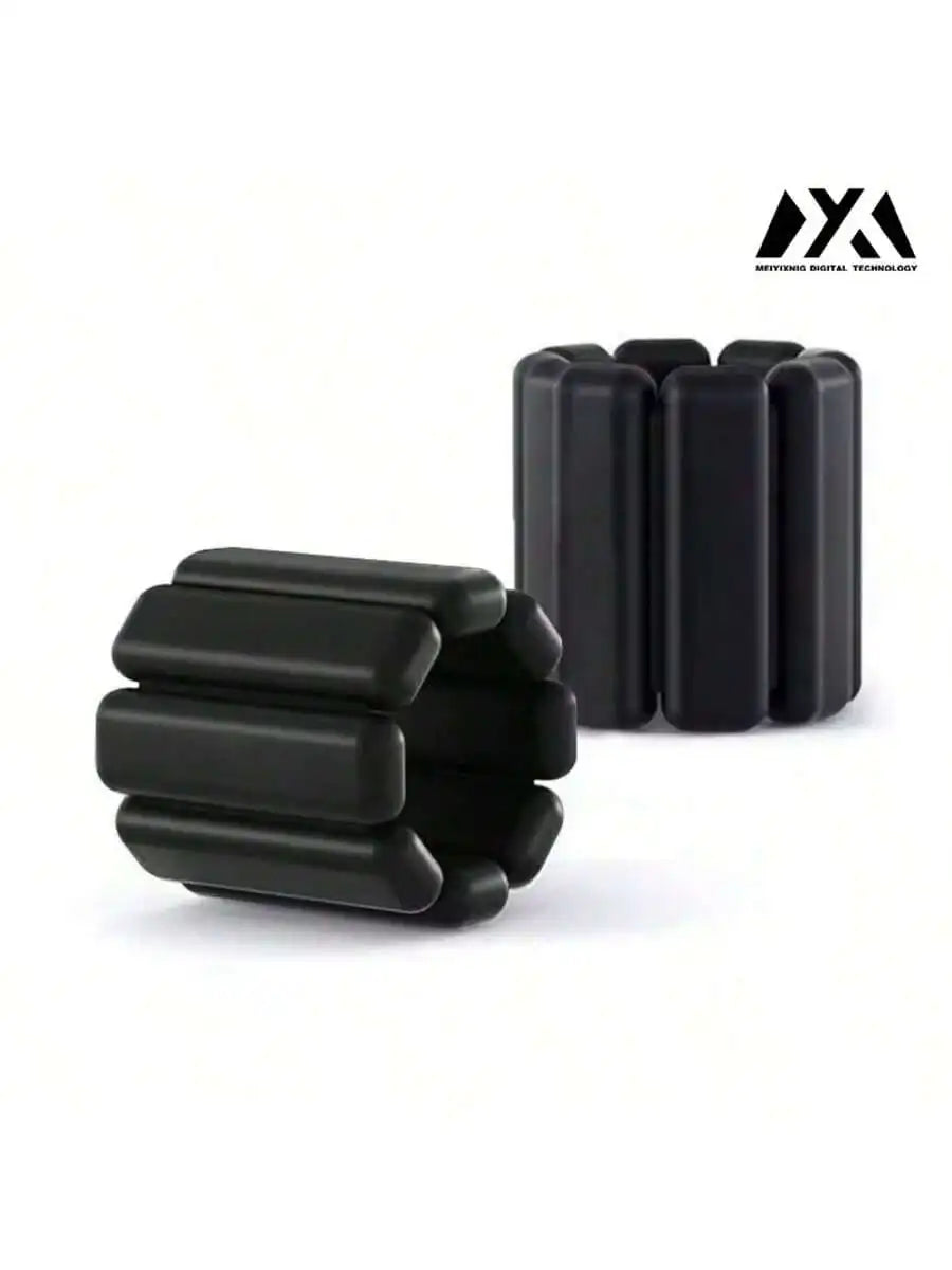 Adjustable Ankle & Wrist Weights (1lb) — Invisible Silicone Bands for Yoga, Pilates & Walking