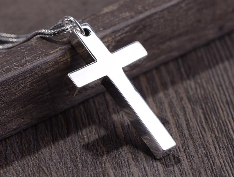 100% Solid S925 Sterling Silver Cross Pendant