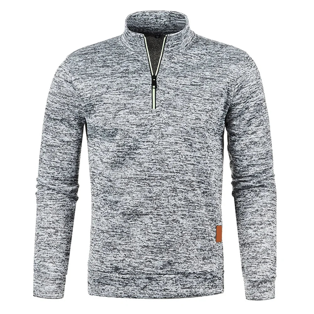 Men's Half-Zip Turtleneck Sweatshirt