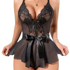 Lingerie Sexy Hot Woman Lace Babydoll Chemise Dress Erotic Underwear Set Lenceria Sexi Porno Costumes Sleepwear Exotic Apparel
