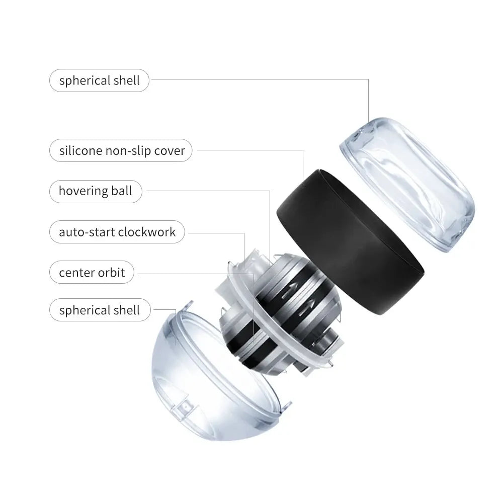 LED Gyro Wrist Power Ball — Auto-Start Arm & Grip Strength Trainer