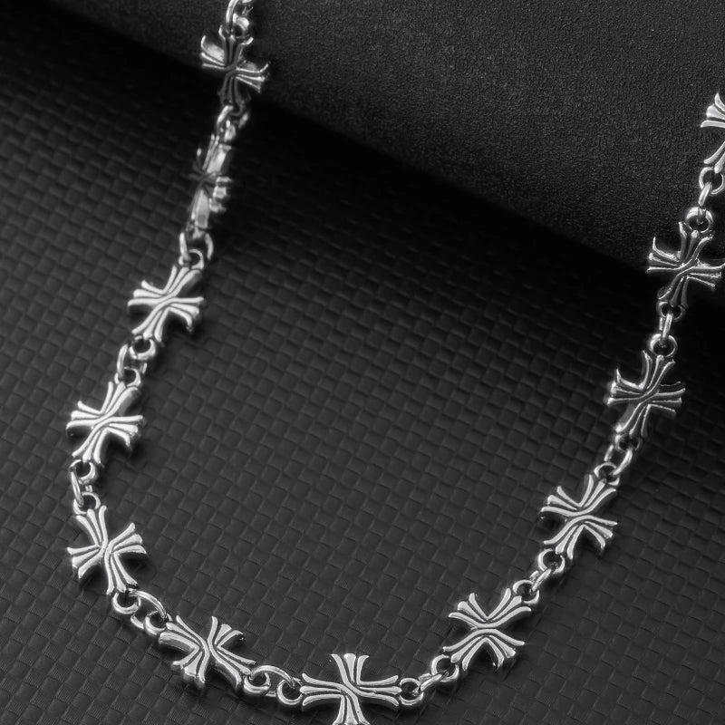 Punk Chain with Cross Necklace