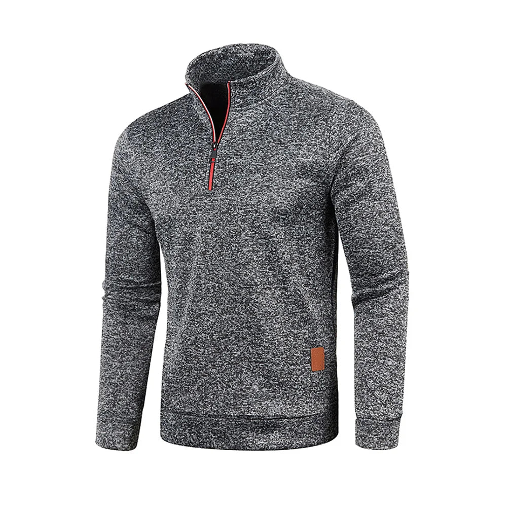 Men's Half-Zip Turtleneck Sweatshirt
