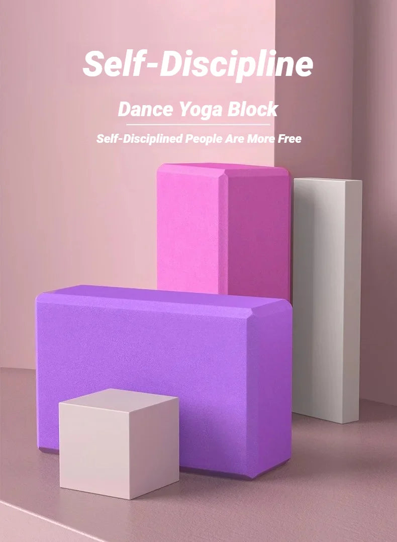 EVA Foam Yoga Blocks – Pilates & Stretching Support Bricks