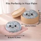 Halloween Ghost Dumpling Squishy Toy — Stress Relief Fidget with Steamer Set