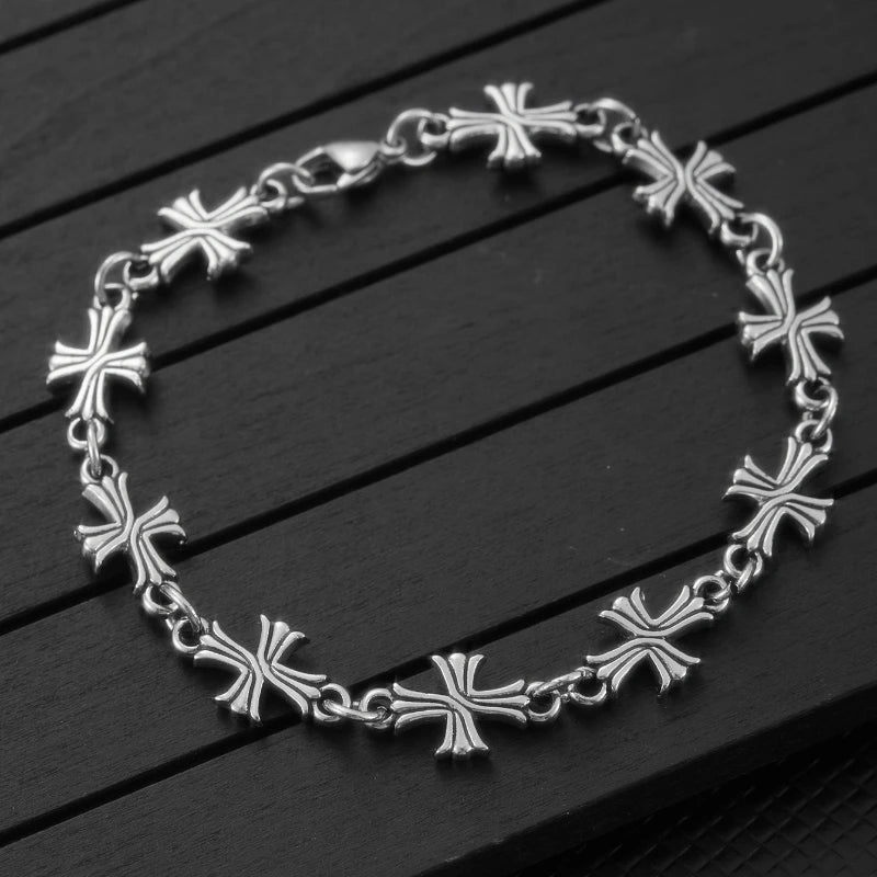 Punk Chain with Cross Necklace