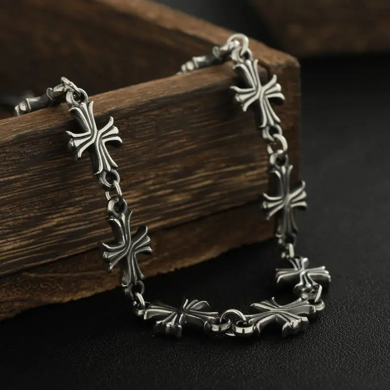 Punk Chain with Cross Necklace