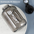 Large Capacity Sports Water Bottle with Straw — BPA-Free, 1.2L to 2.5L